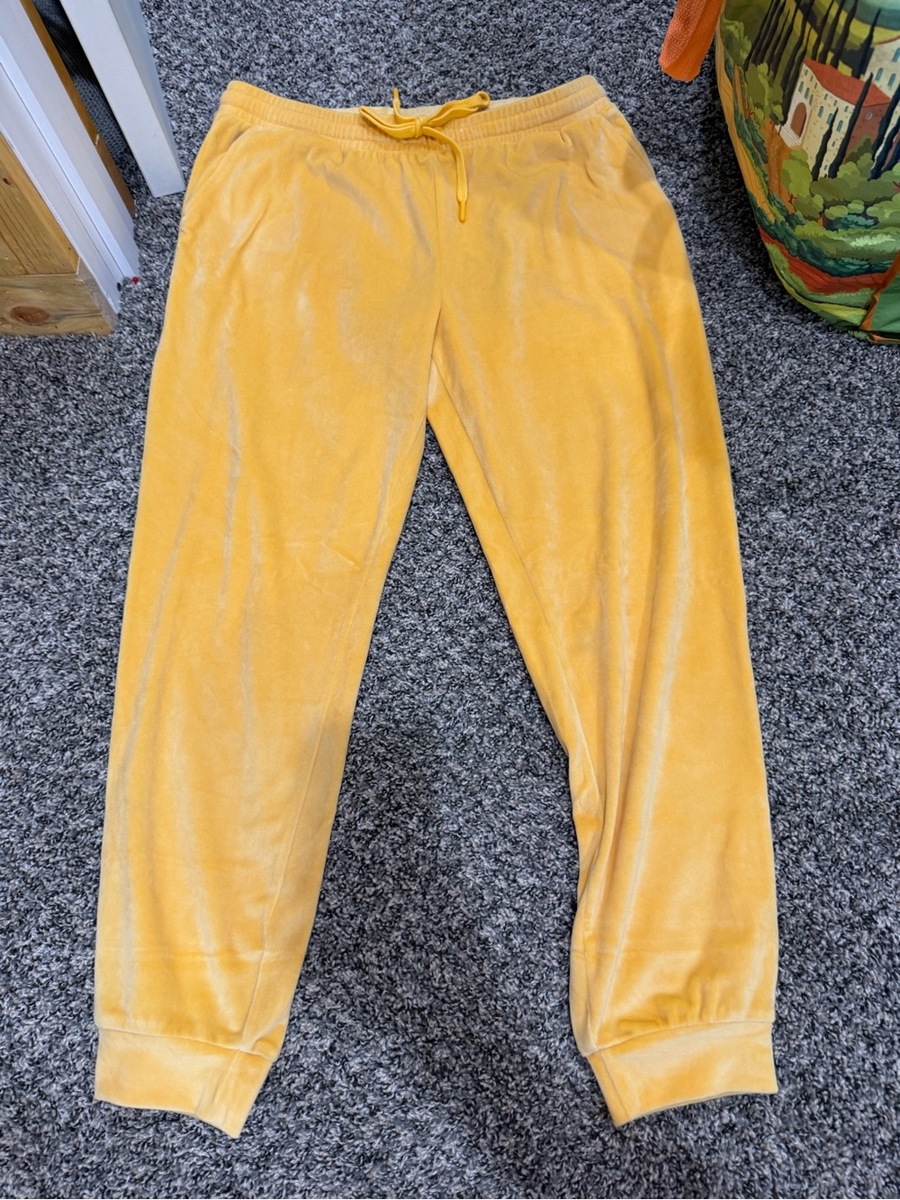 Posh Peanut Disney Belle Velour Joggers Yellow Medium